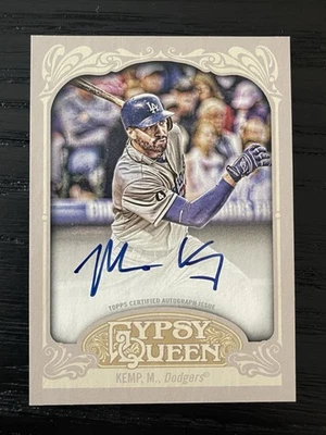 2012 Topps Gypsy Queen Matt Kemp Autograph, On Card Auto MINT Dodgers SSP - Image 1 of 2