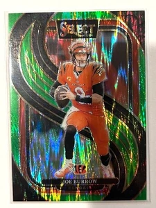 2024 Select Football Joe Burrow Premier Level verde #127 Bengals/499 - Imagen 1 de 2