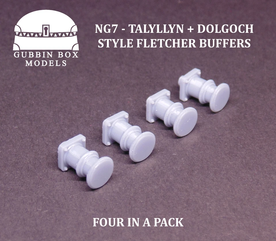 Talyllyn + Dolgoch Style Buffers - NG7 0-16.5 Gauge - Fletcher Jennings x4 - Image 1 of 1