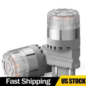 2/4X 3157 3156 3057 3457 4157 LED Turn Signal Light Bulbs Amber Plug & Play T - Picture 1 of 19