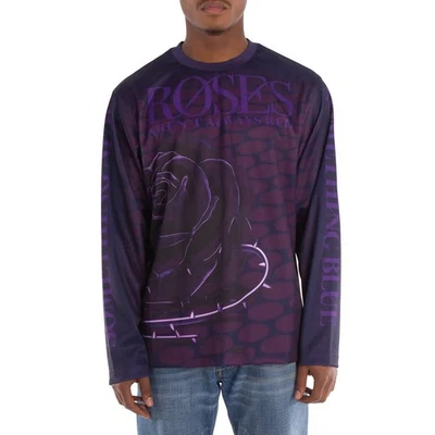 Джемпер с длинным рукавом с розовым принтом Burberry - Изображение 1 из 4