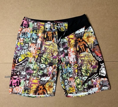 Traje de baño Lost Enterprises 36 Board Shorts Pinky Taylor Graffiti Robot para hombre Foto 1 de 4