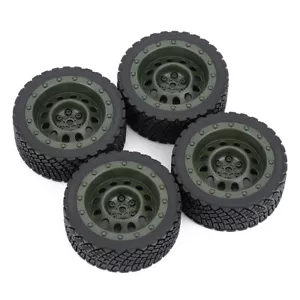 4PCS 12mm Hex 67mm Gummireifen Rad für 1/10 HPI WR8 WLtoys 1/14 144001 RC Auto - Bild 1 von 8