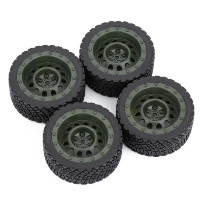 4PCS 12mm Hex 67mm Gummireifen Rad für 1/10 HPI WR8 WLtoys 1/14 144001 RC Auto - Bild 1 von 4