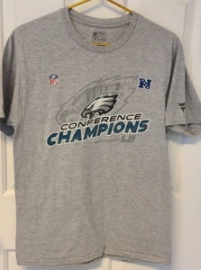 T-shirt manica corta NFL Philadelphia Eagles Conference Champions Pro Line grigia - Foto 1 di 7