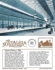 Railway Postcard LNWR London Euston Station Arrivals c1900 - Nostalgia - Picture 1 of 3