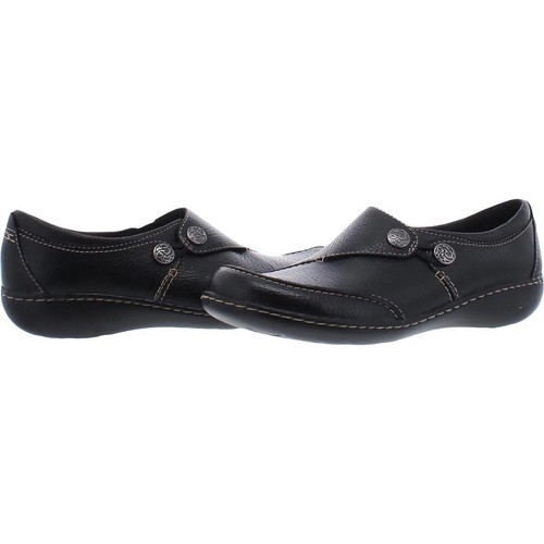 Scarpe mocassini piatti Clarks donna Ashland Lane Q neri taglia 10 larghi
