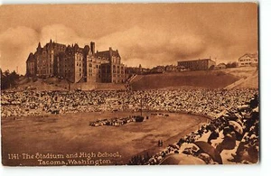 Das Stadion und High School Fußballplatz, Tacoma WA - um 1910 Postkarte - Bild 1 von 2