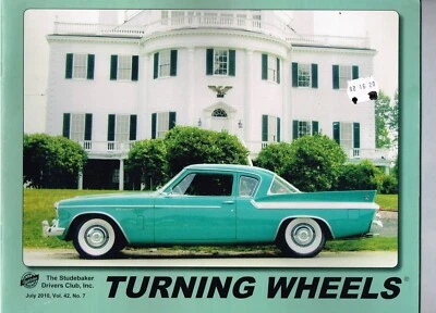 Turning Wheels Magazine July 2010 Vol. 42 No. 7 Studebaker Drivers Club Foto 1 de 2