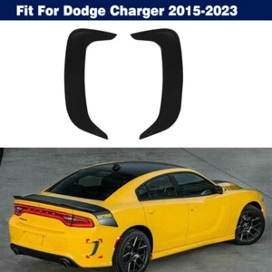 Pair Rear Bumper Side Fin Air Vent Outlet Cover Trim For Dodge Charger 2015-2023 - Picture 1 of 11