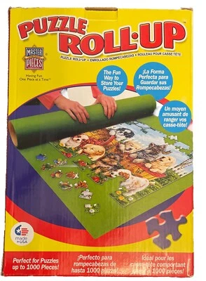 Rompecabezas enrollable 36"X 30" para hasta 1000 piezas por obras maestras con correas Foto 1 de 4