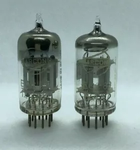 Ánodo de plata ECC83 Marconi España. Par emparejado. Válvula tubo 2 piezas NOS - Imagen 1 de 3