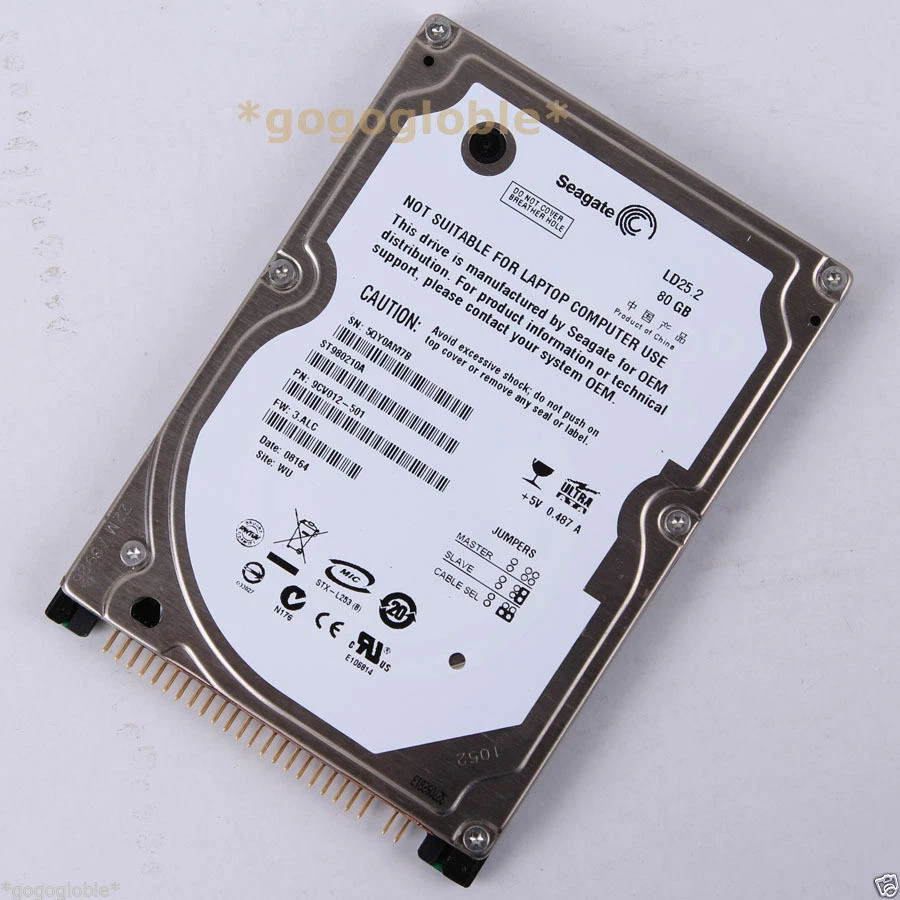 Seagate Momentus LD25.2 80GB 4200 RPM 2.5" IDE ST9808210A Bosch 1070085524-201  - Image 1 of 1