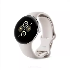 Google Pixel Watch 2 41 mm LTE cellulare sbloccato cassa argento cinturino porcellana - Foto 1 di 1