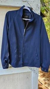 Vintage London Fog  / London Knit Navy Mens Jacket - Size 40 Regular - Picture 1 of 5