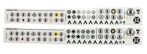 40K Imperial Fists Space Marines 2x Transfer Sheets Leviathan Decals Primaris - Picture 1 of 1
