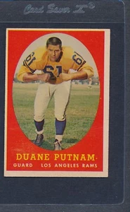1958 Topps #055 Duane Putnam Rams EX *1011 - Picture 1 of 1
