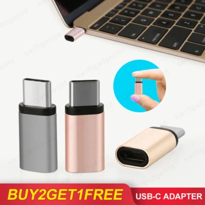MICRO USB to TYPE C Adapter MICRO B Female USB C Male Charging Cable Converter - Image 1 of 4