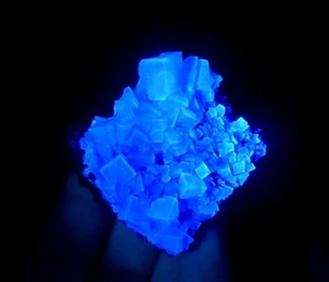 FLUORITE crystals & LW UV fluorescent UK ENGLAND Weardale Greenlaws Mine /pk711 - Picture 1 of 23