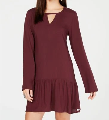 $48 Hurley Women's Red Cabo Long Sleeved Casual Cutout Dress Size L - Image 1 of 2