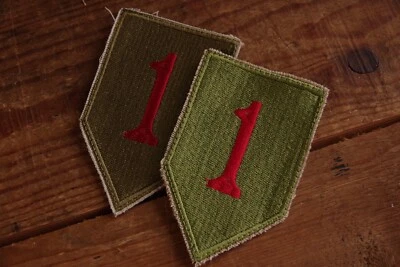 1st Infantry Division Patch TYPE 7 Miss Drop 44 Patch King British made version - Image 1 of 4