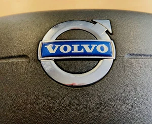 Volvo Steering Wheel Airbag Emblem Badge Sticker Logo Replacement 46mm X 10mm - Picture 1 of 12