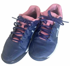 ASICS Womens Gel Dedicate 7 Tennis Sneaker Navy Peacoat Silver Size 8.5 M - Picture 1 of 5