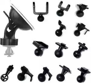 Dash Camera Suction Cup Mount Dashcam Mounts Holder with 13 Ball Joints Black - Picture 1 of 6