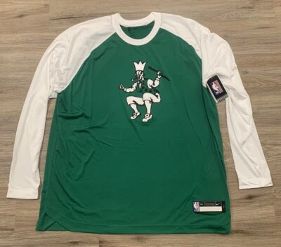 Nike Boston Celtics Baloncesto DriFit Equipo Edición Práctica Manga Larga Camisa 2XLT Foto 1 de 3