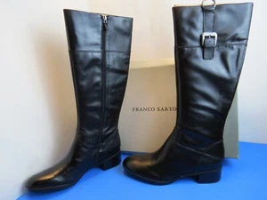 New Women's Franco Sarto Jonas Black Boots Size 11 Zipper Buckle Accent - Picture 1 of 7