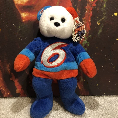 Nascar Race car Plush Team Speed Racer Bear 6 Mark Martin 1999 Cover