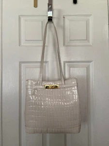 Womans Francesco Biasia Ivory Large Size Shoulder Tote Handbag - Picture 1 of 11