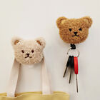 2 pièces peluche crochets d'ours crochets collants salle de bain crochets muraux crochets clés