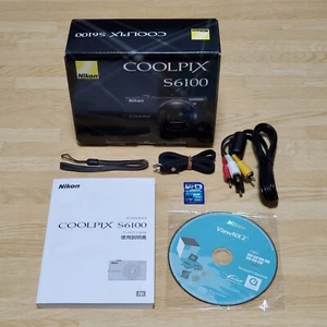 Nikon COOLPIX S6100 Digital Camera BOX ONLY w/Manual, CD, Accessories, NO CAMERA - Picture 1 of 4