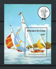 COTE D' IVOIRE - 1982 YT 22 - Scoutisme Bateaux - NEUF** MNH LUXE