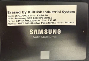 Samsung 860 EVO 250GB, SATA III, 2.5" Internal Solid State Drive - Black... - Picture 1 of 2