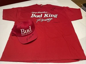 Vintage 1999 Kenny Bernsteins Bud Racing Shirt & Cap handsigniert. King Of Beers - Bild 1 von 13