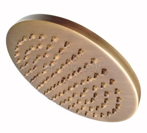 8"inch Round Top Rain Shower Head Antique Brass Bathroom Rainfall Shower ash023 - Picture 1 of 9