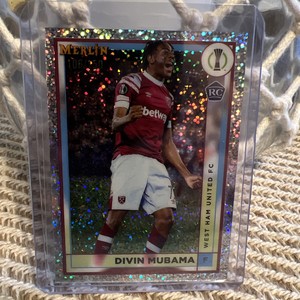 2023 Topps Merlin DIVIN MUBAMA Speckle Refractor /150 RC West Ham United 📈