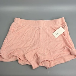 A New Day Mid Rise Terry Cloth Shorts Women's Size M Pull On Blush Soft NWT - Picture 1 of 14