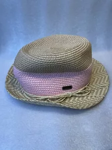 Ron Jon surf shop hat/fedora/straw hat Pink Looks Barely Worn - Picture 1 of 7