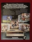 NY Yankees Reggie Jackson for Panasonic VHS Recorder 1980 Print Ad