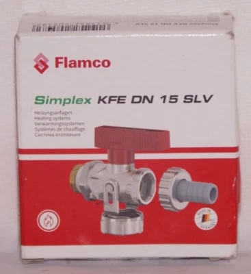 Flamco Simplex KFE DN 15 SLV Kugelhahn Füllhahn Entleerungshahn Heizung F10638 - Bild 1 von 4