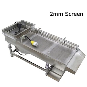110V 2mm Mesh Electric Stainless steel Linear Vibrating Screen Single Layer 80W - Picture 1 of 24