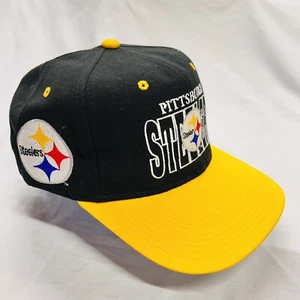 Pittsburgh Steelers Cap Vintage 1990's NFL Embroidered #1 Apparel Snapback Hat - Bild 1 von 10