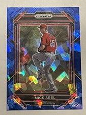 2023 Mick Abel Panini Prizm BLUE CRACKED ICE PRIZM #40 Philadelphia Phillies