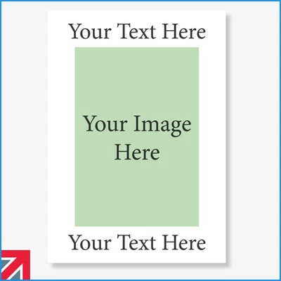 ALLTRADE Personalised Photo Card Any Greeting Xmas Birthday Congratulations Custom