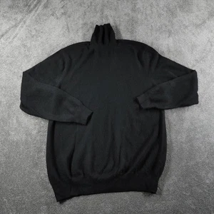 Chez-Moi Jumper Womens Black Medium Turtleneck Soft Knit Pure Cashmere Pullover - Picture 1 of 10