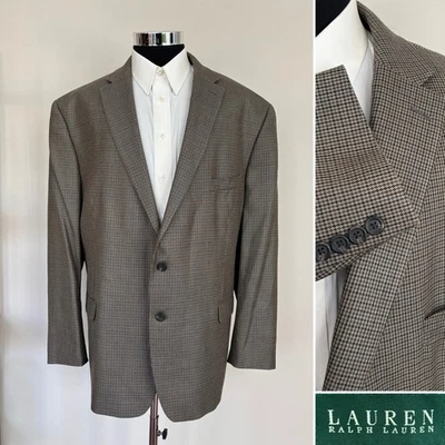 Blazer Ralph Lauren Para Hombres Dos Botones Mezcla de Lana de Seda Abrigo Deportivo Chaqueta Talla 54R Foto 1 de 4