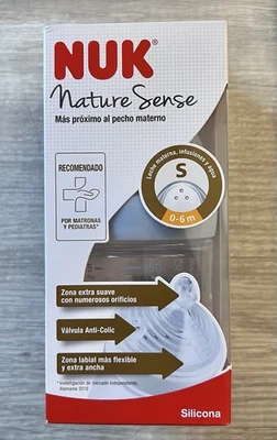 NUK Nature Sense Baby Bottle 0-6 Months Small Brand New - Image 1 of 4